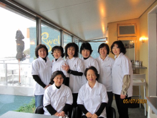 더니든 한인회 임원진 일행